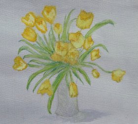  Jill Marshall: "Yellow Tulips" 