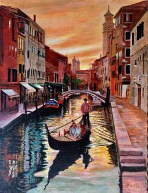 Richard Knowles "Saville": Rio de San barnaba, Venice 