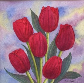 Maureen Weeks:  "Tulips in Bloom" 
