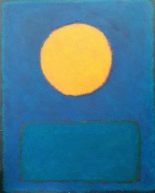  Margaret Jones: "Sun over Sea" after Rothko 80cm x 100cm